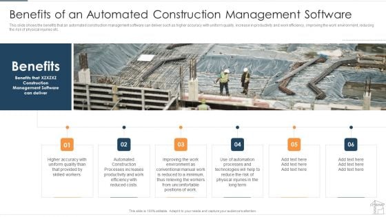 Benefits Of An Automated Construction Management Software Brochure PDF Benefits Of An Automated Construction Management Software Brochure PDF