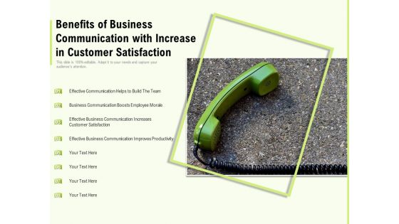 Benefits Of Business Communication With Increase In Customer Satisfaction Ppt PowerPoint Presentation Show Background Images Benefits Of Business Communication With Increase In Customer Satisfaction Ppt PowerPoint Presentation Show Background Images