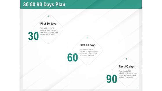 Benefits Of Business Process Automation 30 60 90 Days Plan Ppt Portfolio Demonstration PDF