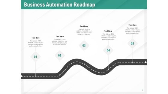 Benefits Of Business Process Automation Business Automation Roadmap Ppt Good PDF