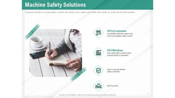 Benefits Of Business Process Automation Machine Safety Solutions Ppt Show Background PDF