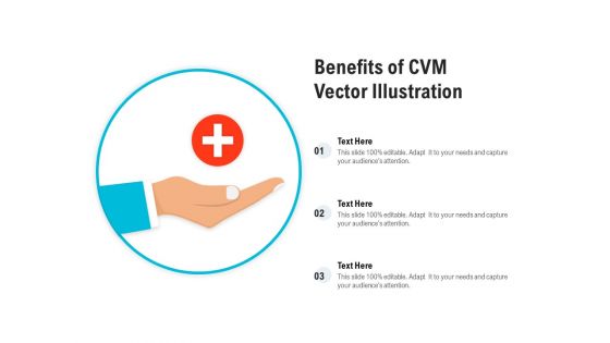 Benefits Of CVM Vector Illustration Ppt PowerPoint Presentation Gallery Backgrounds