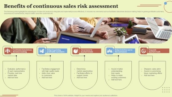 Benefits Of Continuous Sales Risk Assessment Brochure PDF