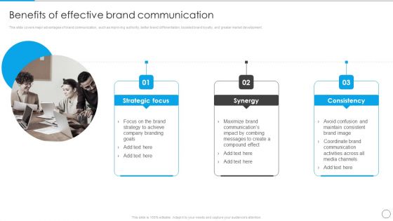 Benefits Of Effective Brand Communication Communication Strategy To Enhance Brand Template PDF