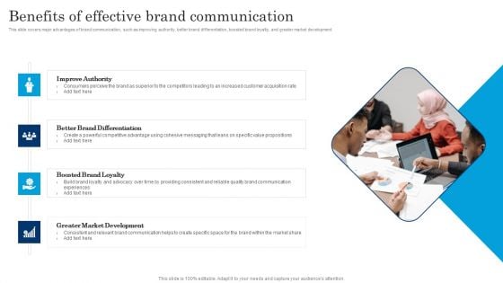 Benefits Of Effective Brand Communication Executing Brand Communication Strategy Mockup PDF