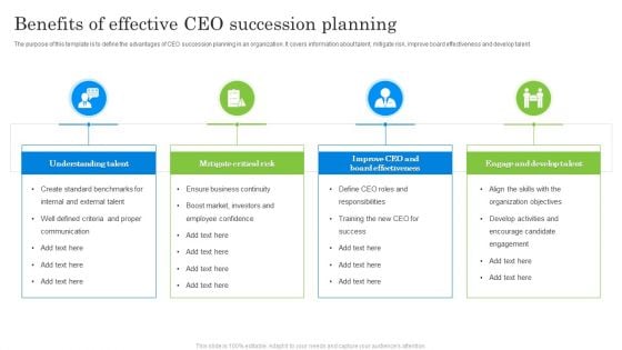 Benefits Of Effective CEO Succession Planning Ppt Summary Background Images PDF Benefits Of Effective CEO Succession Planning Ppt Summary Background Images PDF