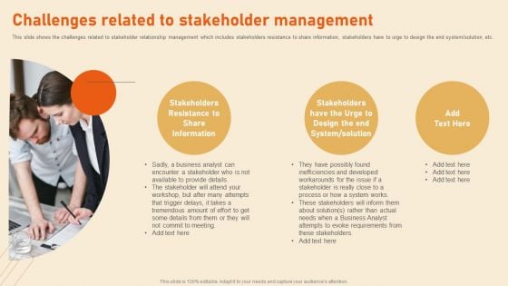 Benefits Of Effective Stakeholder Relationship Challenges Related To Stakeholder Management Topics PDF