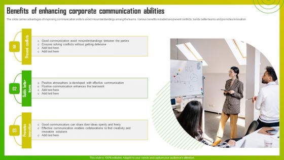 Benefits Of Enhancing Corporate Communication Abilities Topics PDF