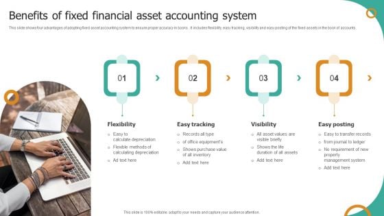 Benefits Of Fixed Financial Asset Accounting System Infographics PDF