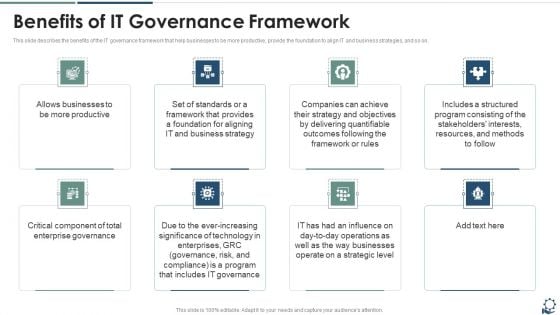 Benefits Of IT Governance Framework Professional PDF