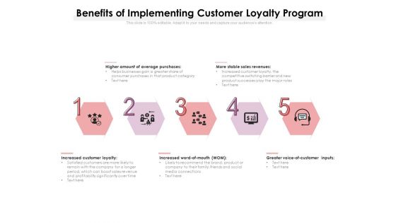 Benefits Of Implementing Customer Loyalty Program Ppt PowerPoint Presentation File Clipart PDF Benefits Of Implementing Customer Loyalty Program Ppt PowerPoint Presentation File Clipart PDF