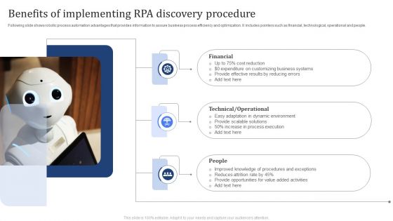 Benefits Of Implementing RPA Discovery Procedure Formats PDF