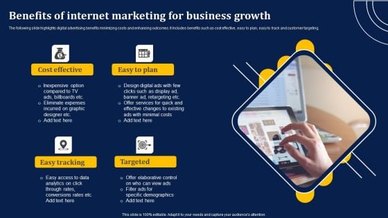 Benefits Of Internet Marketing For Business Growth Professional PDF