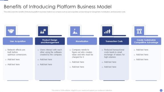 Benefits Of Introducing Platform Business Model Resolving Chicken And Egg Problem In Organization Sample PDF