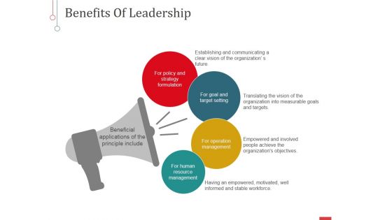 Benefits Of Leadership Template 1 Ppt PowerPoint Presentation Styles Maker