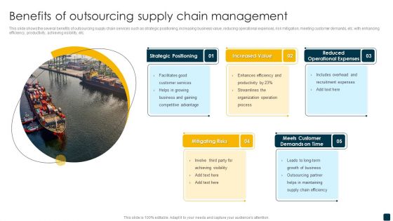 Benefits Of Outsourcing Supply Chain Management Inspiration PDF