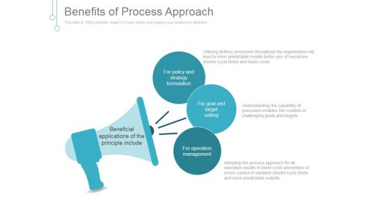 Benefits Of Process Approach Ppt PowerPoint Presentation Layouts