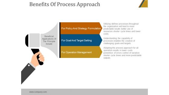 Benefits Of Process Approach Ppt PowerPoint Presentation Pictures