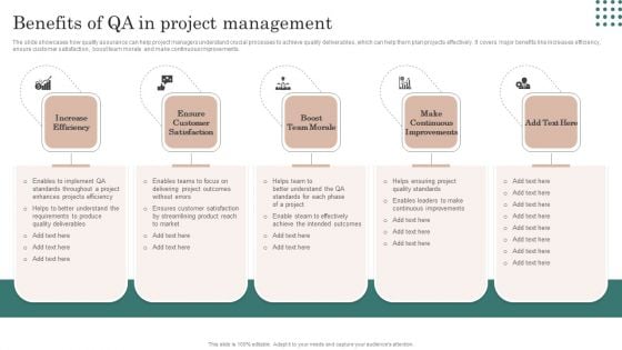 Benefits Of QA In Project Management Introduction PDF Benefits Of QA In Project Management Introduction PDF