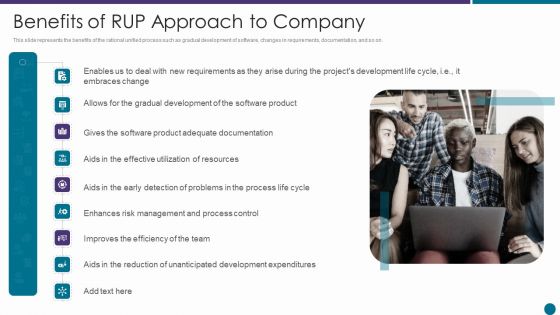 Benefits Of RUP Approach To Company Ppt Inspiration PDF