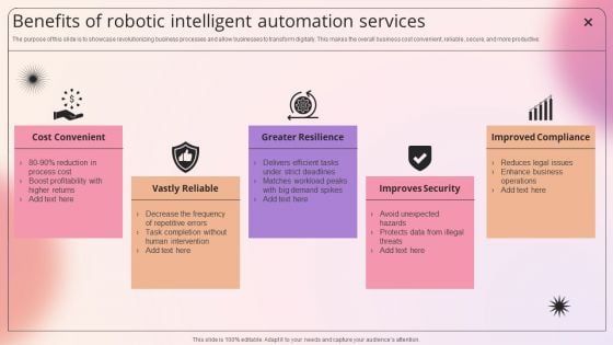 Benefits Of Robotic Intelligent Automation Services Download PDF Benefits Of Robotic Intelligent Automation Services Download PDF