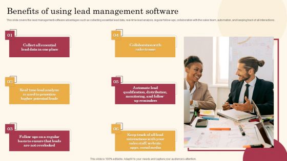 Benefits Of Using Lead Management Software Improving Lead Generation Process Inspiration PDF