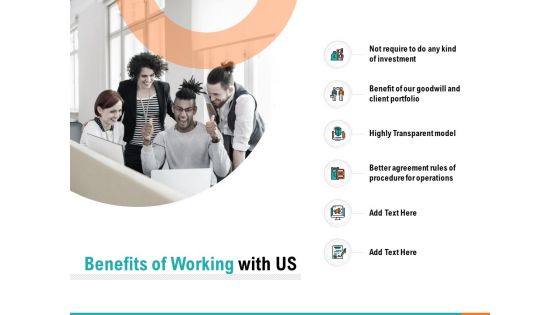 Benefits Of Working With Us Ppt PowerPoint Presentation Infographics Templates