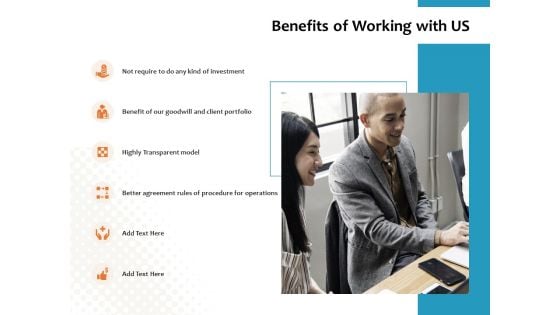 Benefits Of Working With Us Ppt PowerPoint Presentation Summary Format Ideas