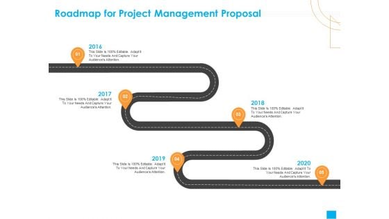 Benefits Realization Management Roadmap For Project Management Proposal Template PDF