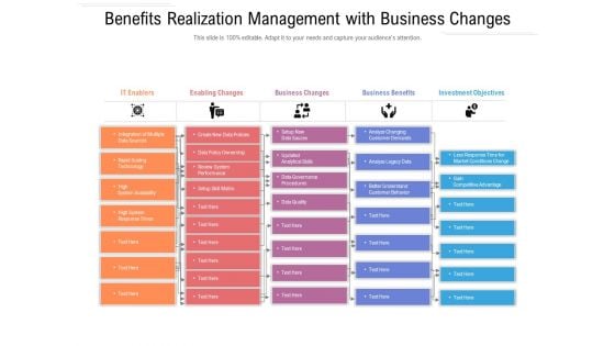 Benefits Realization Management With Business Changes Ppt PowerPoint Presentation Infographics Skills PDF