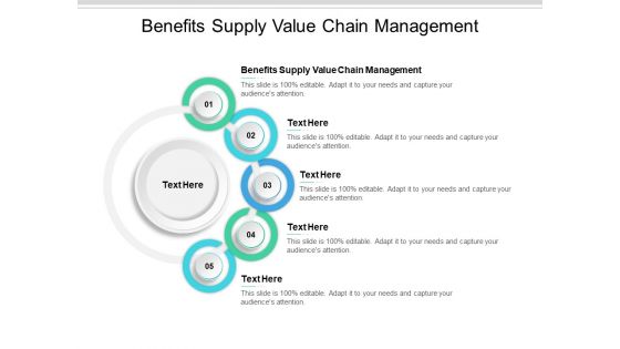 Benefits Supply Value Chain Management Ppt PowerPoint Presentation Summary Master Slide Cpb