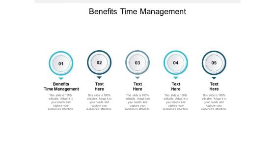 Benefits Time Management Ppt PowerPoint Presentation Infographics Icon Cpb