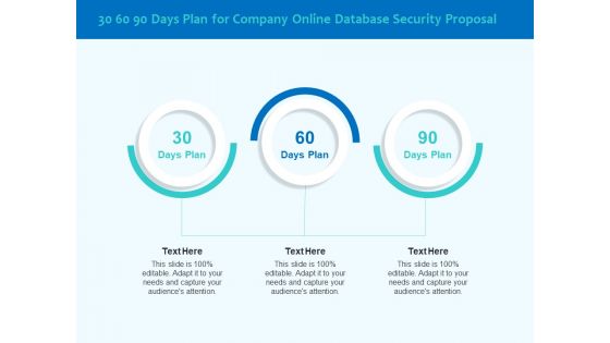 Best Data Security Software 30 60 90 Days Plan For Company Online Database Security Proposal Sample PDF Best Data Security Software 30 60 90 Days Plan For Company Online Database Security Proposal Sample PDF