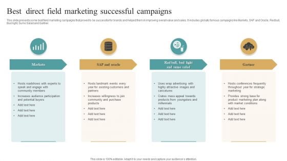 Best Direct Field Marketing Successful Campaigns Mockup PDF