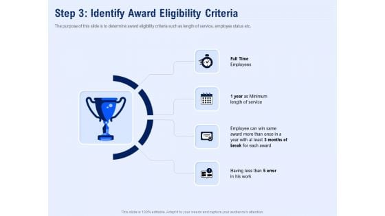 Best Employee Appreciation Workplace Step 3 Identify Award Eligibility Criteria Information PDF