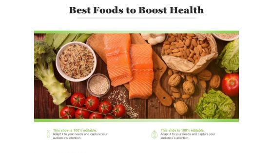 Best Foods To Boost Health Ppt PowerPoint Presentation Slides Display