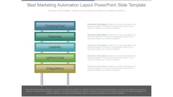 Best Marketing Automation Layout Powerpoint Slide Template