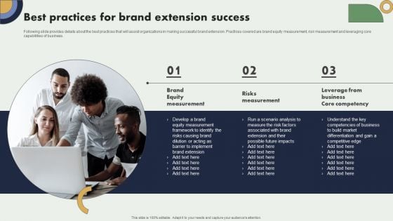 Best Practices For Brand Extension Success Brand Expansion Plan Formats PDF