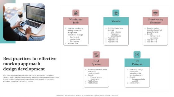 Best Practices For Effective Mockup Approach Design Development Portrait PDF