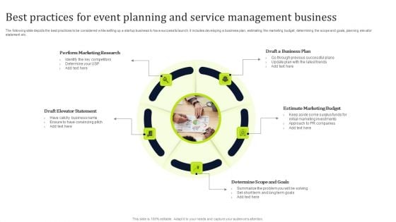 Best Practices For Event Planning And Service Management Business Microsoft PDF