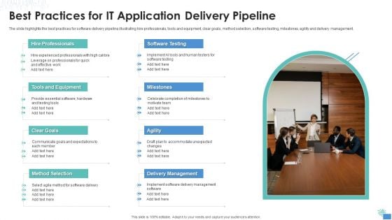 Best Practices For IT Application Delivery Pipeline Information PDF Best Practices For IT Application Delivery Pipeline Information PDF