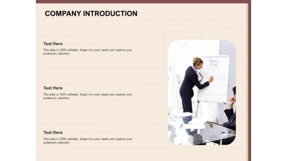 Best Practices For Increasing Lead Conversion Rates Company Introduction Ppt Inspiration Slide Download PDF