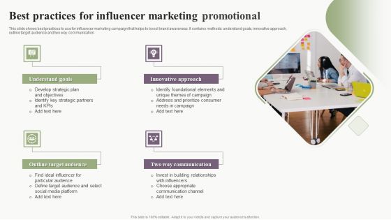 Best Practices For Influencer Marketing Promotional Professional PDF