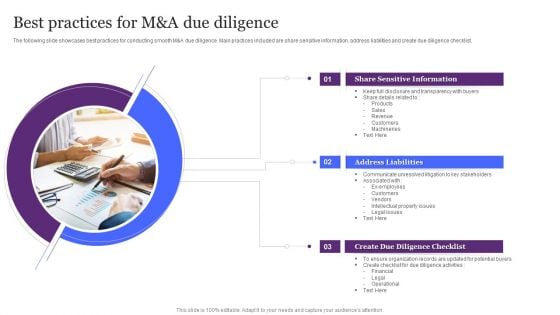 Best Practices For M And A Due Diligence Ppt Gallery Structure PDF