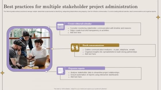 Best Practices For Multiple Stakeholder Project Administration Structure PDF