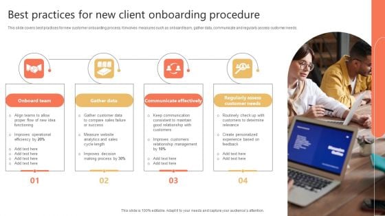 Best Practices For New Client Onboarding Procedure Slides PDF