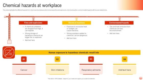 Best Practices For Occupational Health And Safety Chemical Hazards At Workplace Brochure PDF