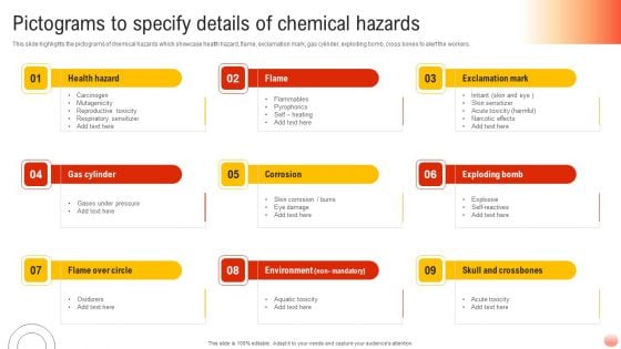 Best Practices For Occupational Health And Safety Pictograms To Specify Details Of Chemical Professional PDF