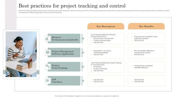 Best Practices For Project Tracking And Control Diagrams PDF