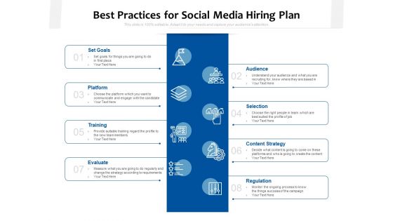 Best Practices For Social Media Hiring Plan Ppt PowerPoint Presentation Layouts Template